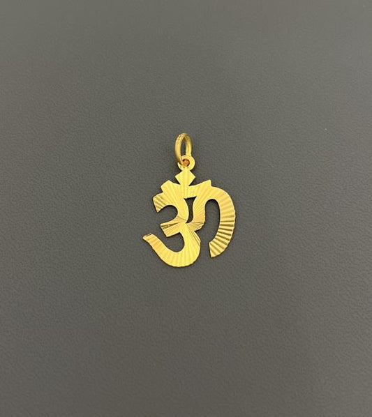 22KT Gold Om Charm 3.1GM