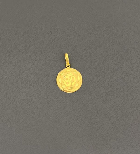 22KT GOLD OM CHARM 0.8GM