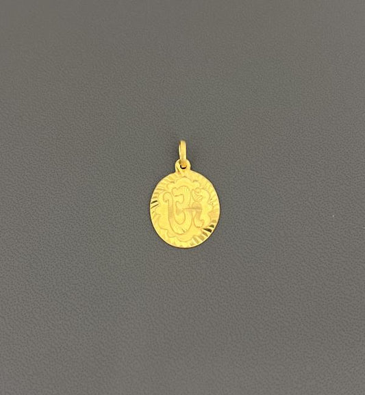 22KT GOLD OM CHARM 1.5GM