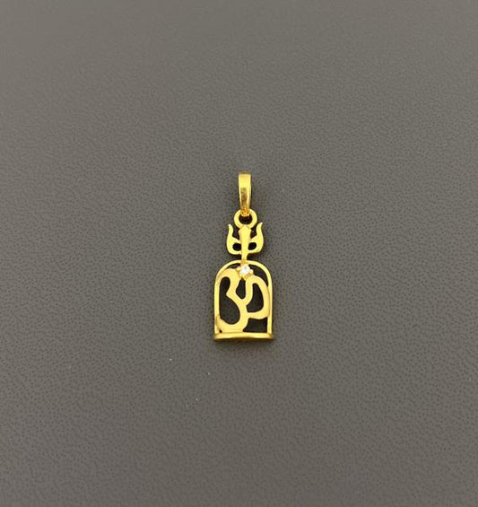22KT Gold Om Charm 1.6GM