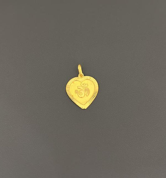 22KT Gold Om Charm 1.8GM