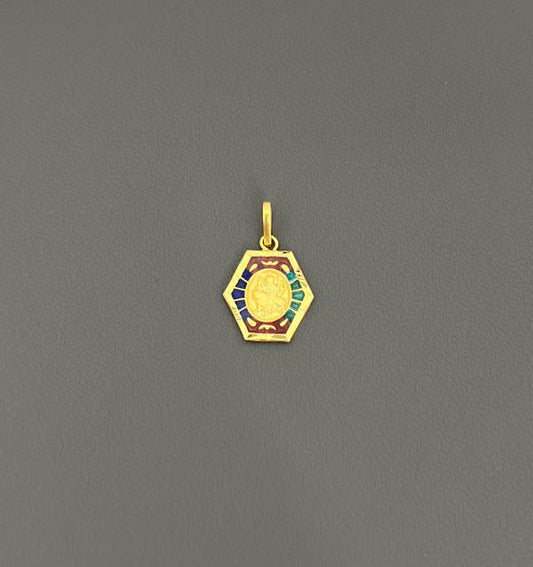 22KT GOLD DURGA MAA CHARM 1.2GM