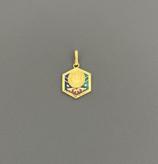 22KT GOLD DURGA MAA CHARM 1.2GM