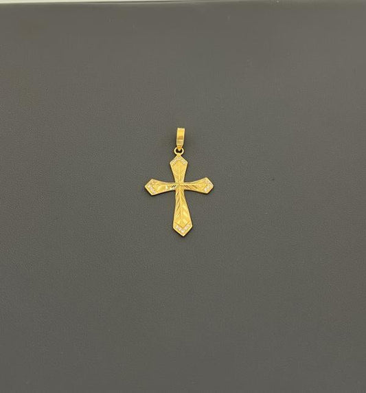 22KT GOLD CROSS CHARM 5.1GM