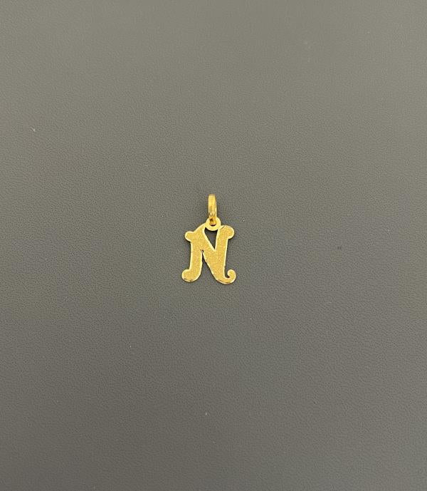 22KT Gold Initial N 2.2GM
