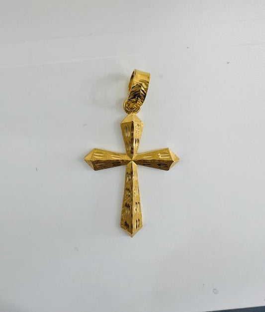 22KT GOLD CROSS CHARM 5.5GM