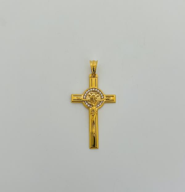 21KT GOLD CROSS CHARM 8.8GM