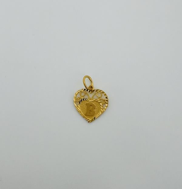 22KT GOLD B INITIAL CHARM 2GM