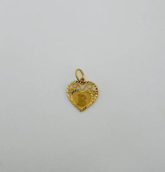 22KT GOLD B INITIAL CHARM 2GM