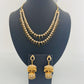 22KT Gold Sapphire/CZ Color Stone Set 76.1GM