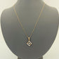 18KR DIAMOND NECKLACE GW: 2.53GM, DIA WT: 0.11CT