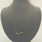 18KR DIAMOND NECKLACE GW: 2.38GM, DIA WT: 0.11CT