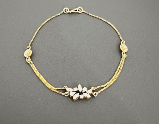 18KT DIAMOND BRACLET 0.16 CT