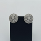 18KW DIA EARRINGS GR WT: 10.68, GOLD WT: 9.96GM, DIA WT: 3.59CT