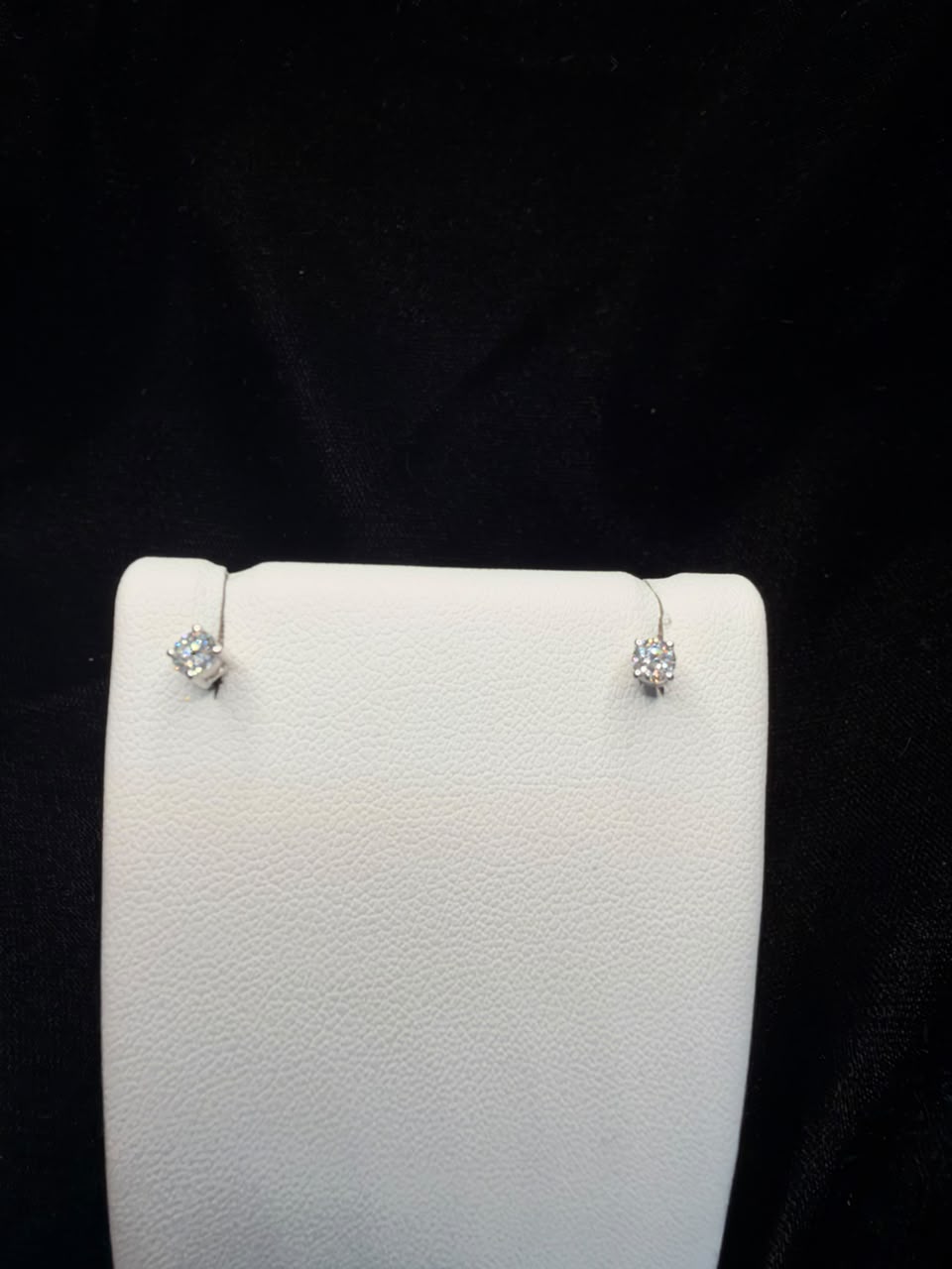 Diamond Solitaire Stud Earrings 0.24CT