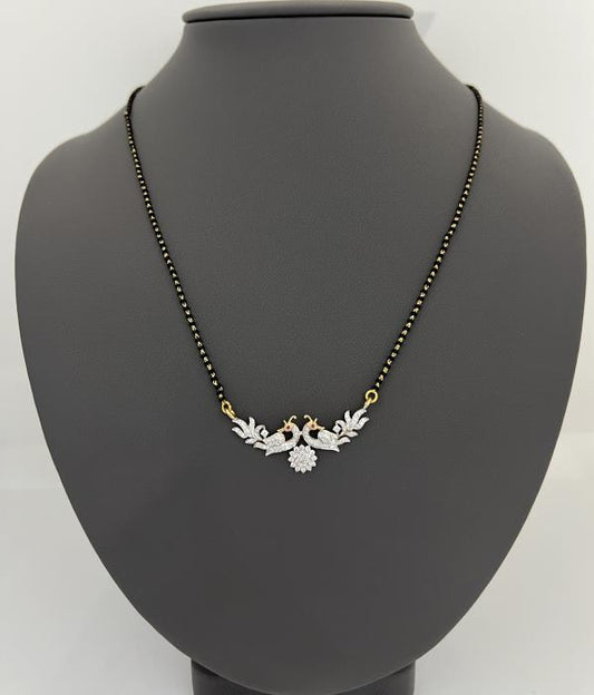 18KT DIAMOND MANGALSUTRA  0.56 CT