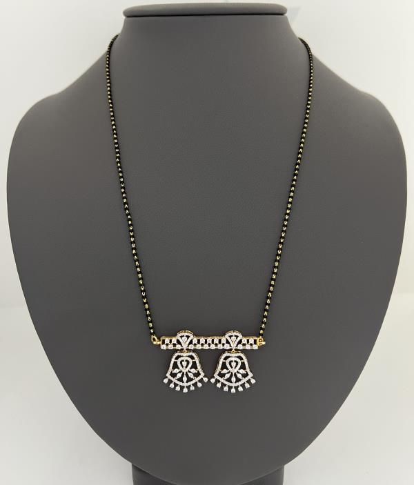 18KT DIAMOND MANGALSUTRA 1.30 CT