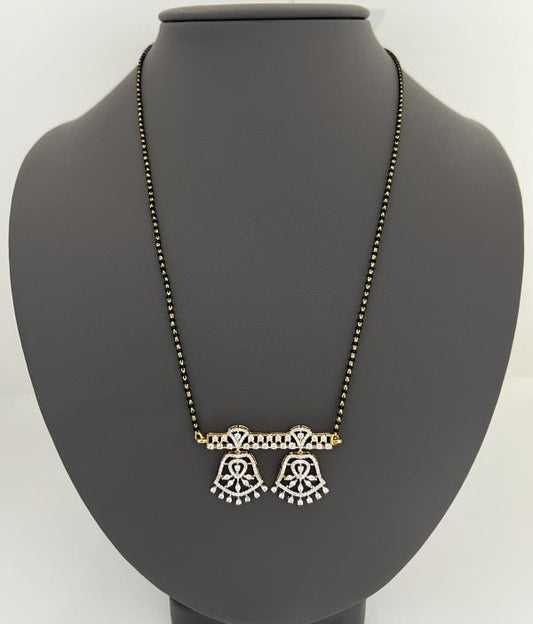 18KT DIAMOND MANGALSUTRA 1.30 CT