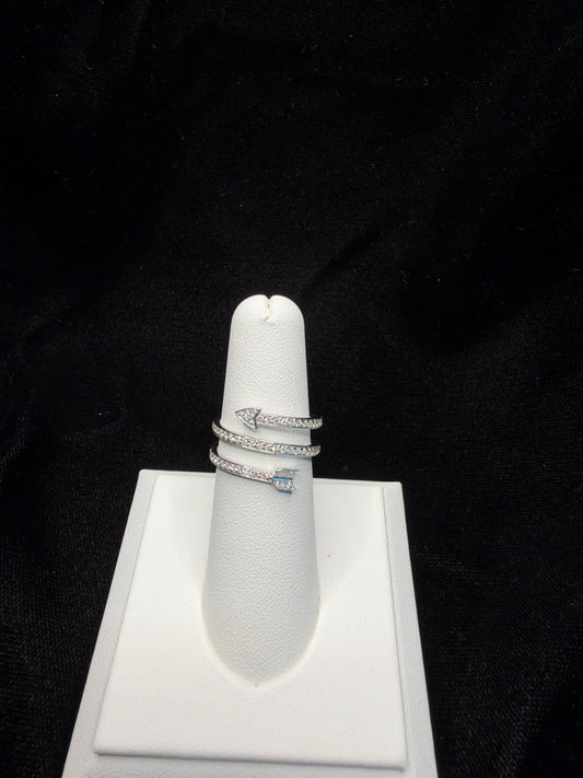 Diamond Wraparound Arrow Ring 0.38CT