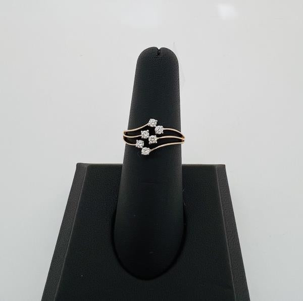 18KR DIAMOND RING GR WT: 2.46GM, DIA WT: 0.24CT