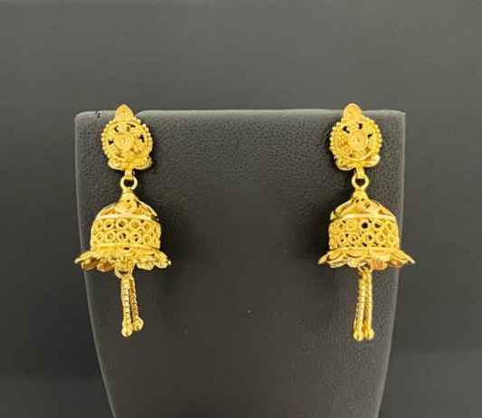 22KT GOLD JUMKIES EARRINGS 5.8GM