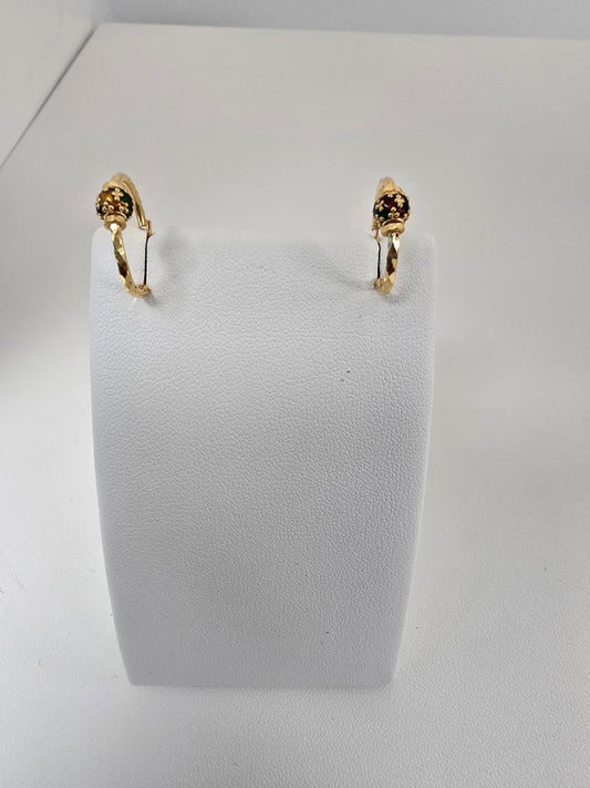 22KT GOLD EARRINGS 2GM