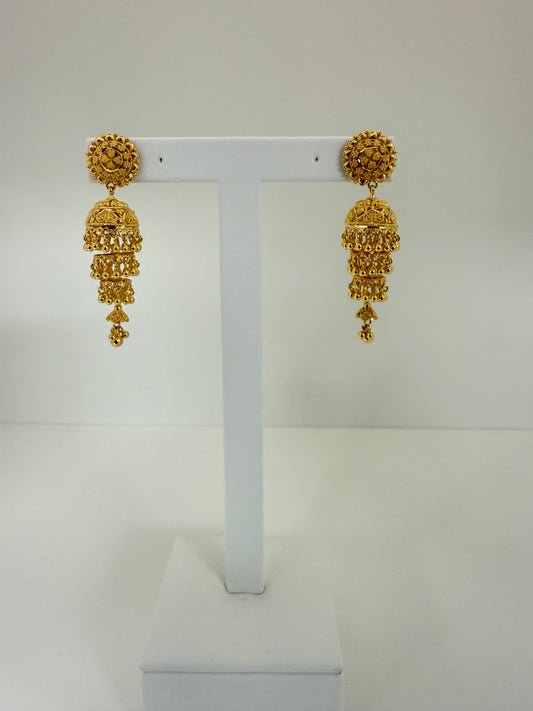 22KT GOLD  EARRINGS  16.9 GM