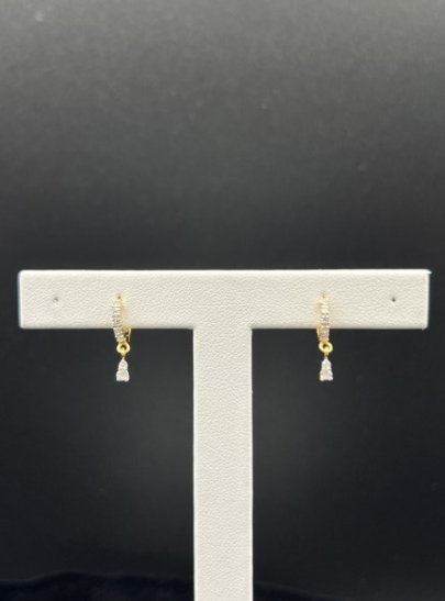 22KT GOLD HOOP EARRINGS 1.2 GM