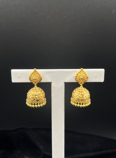 22KT GOLD JUMKIES EARRINGS 11.9 GM
