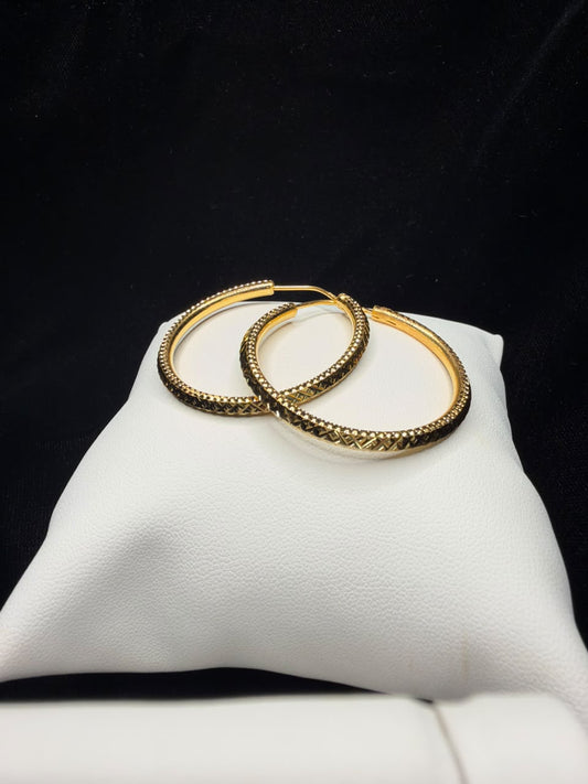 22KT Gold Hoop Earrings 10.7gm