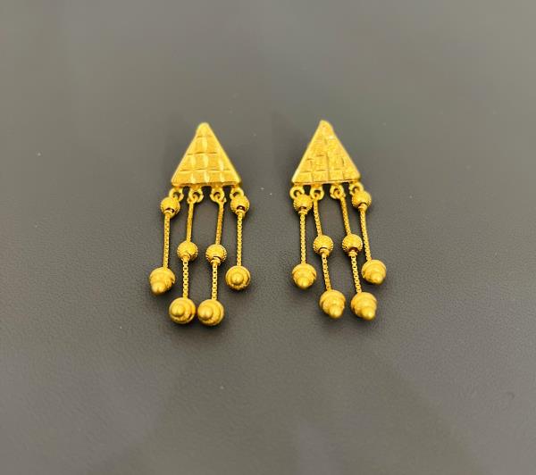 22KT Gold Dangle Earrings 10.7GM