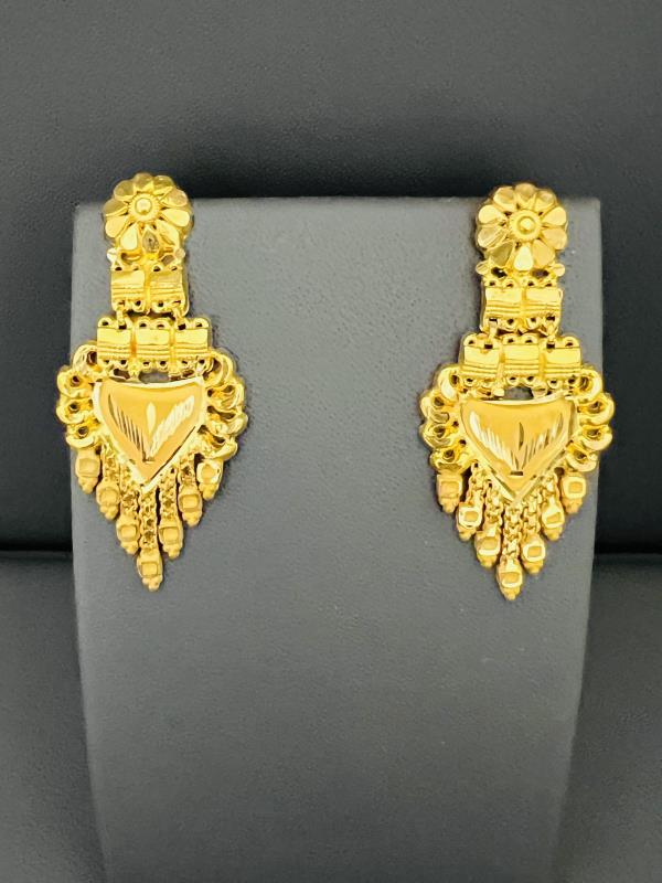 22KT Gold Dangle Earrings 4.9GM