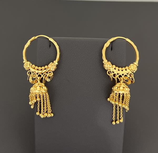 22KT Gold Jumkies Earrings 9.6GM