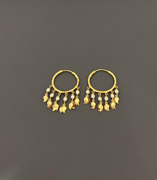 22KT Gold Hoop Earrings 5.1 GM