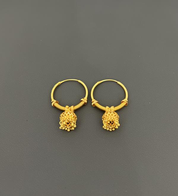 22KT Gold Jumkies Earrings 7.7GM