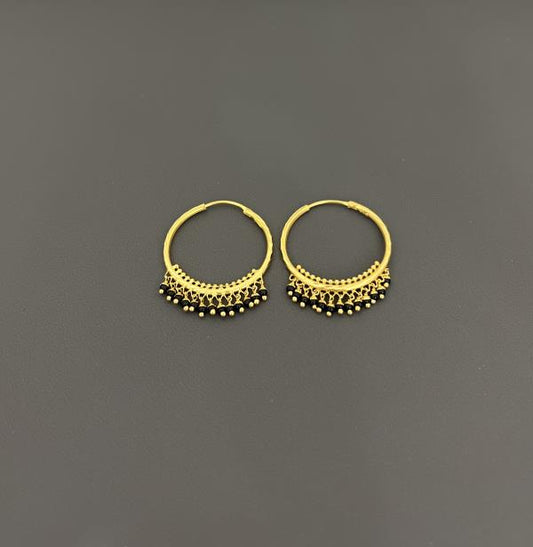 22KT GOLD HOOP EARRINGS 6.1 GM