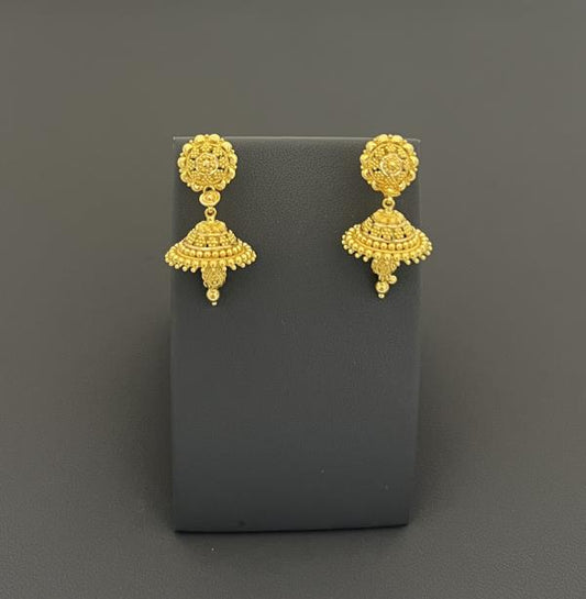 22KT Gold Jumkies Earrings 10.1GM