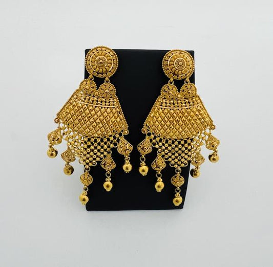 22KT GOLD EARRINGS 32.4GM