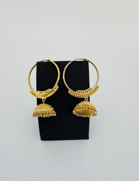 22KT GOLD JUMKIES EARRINGS 18.2GM