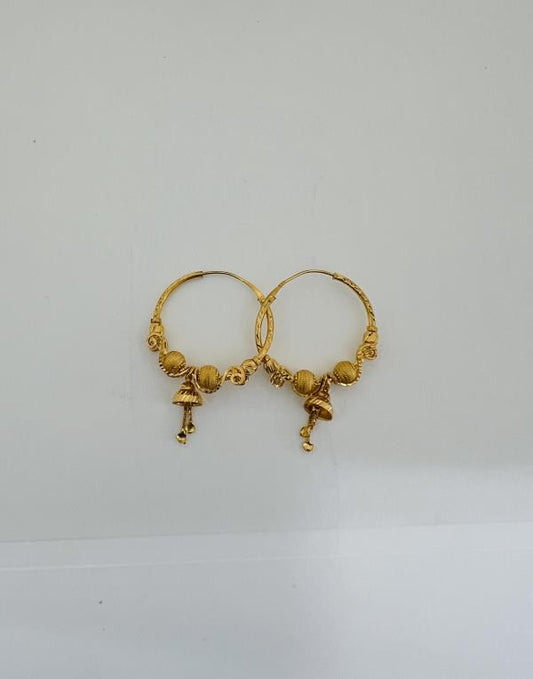 22KT GOLD EARRINGS 8.4GM