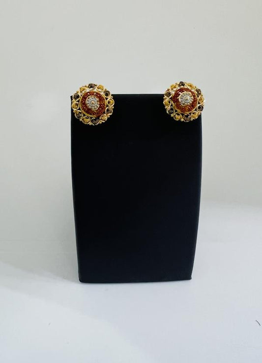 22KT GOLD CZ EARRINGS 4.5GM