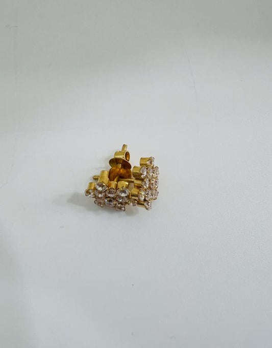 22KT GOLD CZ EARRINGS 2.2GM