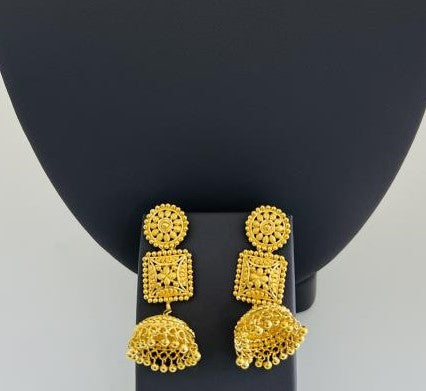 22KT GOLD EARRINGS 19.7GM