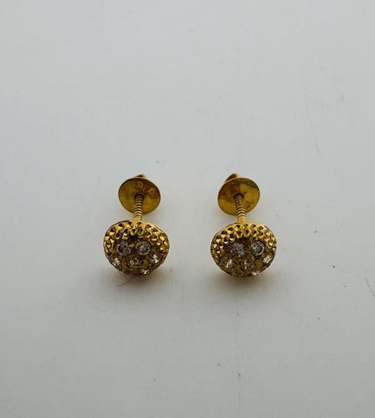 22KT GOLD EARRINGS 1.1GM