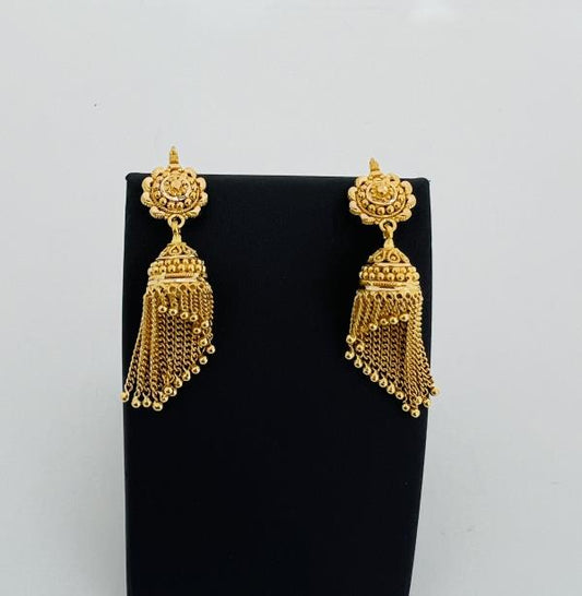 22KT GOLD EARRINGS 9.8GM