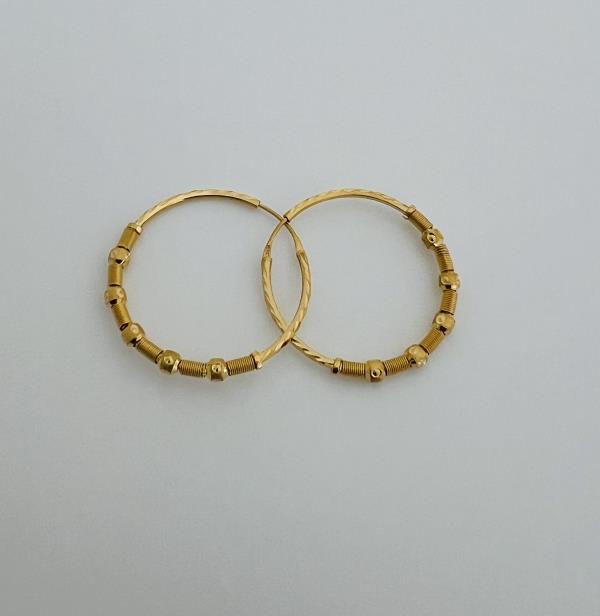 22KT GOLD EARRINGS 6.2GM