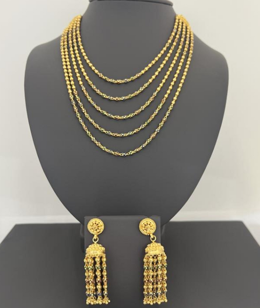 22KT GOLD SET 76.4GM
