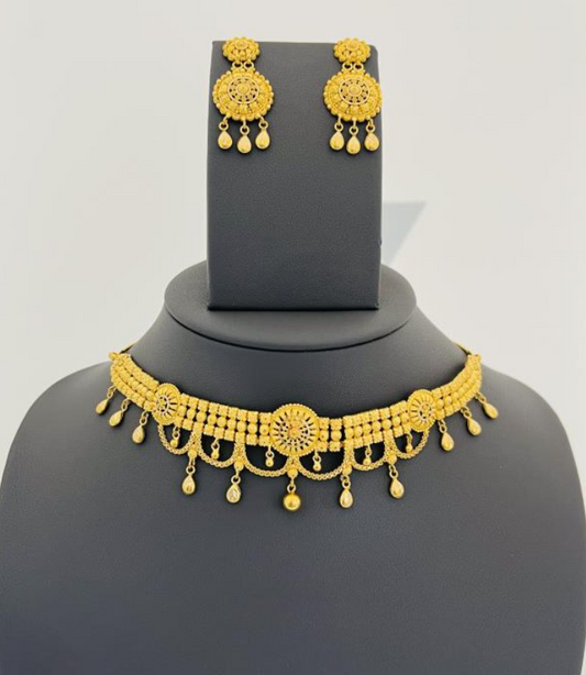 22KT GOLD SET 33.9GM