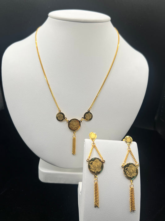 22KT GOLD COIN NECKLACE 8.9GM