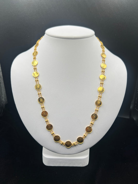22KT GOLD SET WITH EARRINGS 10.1GM
